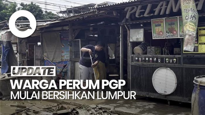Video: Banjir di Perum PGP Bekasi Surut, Warga Mulai Bersihkan Lumpur