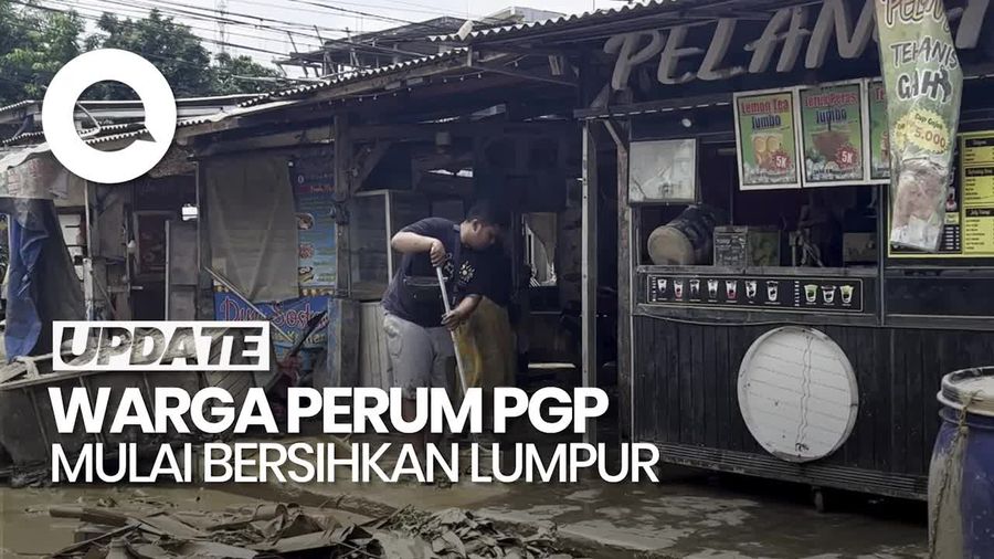 Video: Banjir di Perum PGP Bekasi Surut, Warga Mulai Bersihkan Lumpur