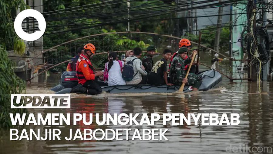 Video Wamen PU soal Banjir Jabodetabek: Tak Ada Tanggul Jebol
