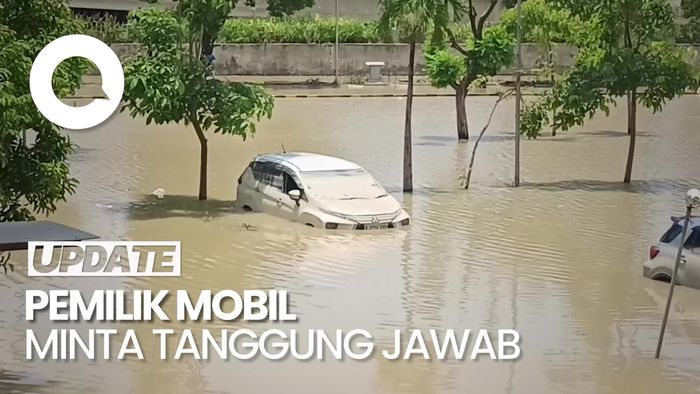 Video: Mobil Terendam Banjir, Pemilik Minta Mal Mega Bekasi Tanggung Jawab