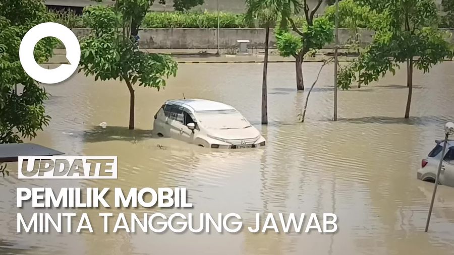 Video: Mobil Terendam Banjir, Pemilik Minta Mal Mega Bekasi Tanggung Jawab