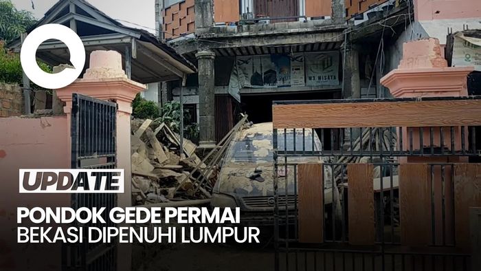 Video: Jalanan-Mobil Dipenuhi Lumpur Usai Banjir Besar di Pondok Gede Permai Bekasi