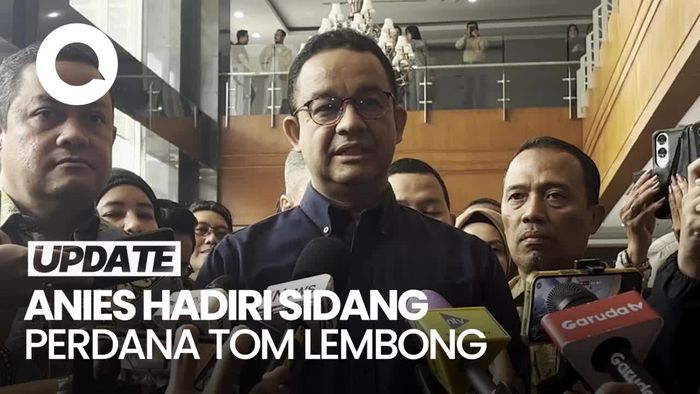 Video Anies Hadiri Sidang Perdana Tom Lembong: Saya Datang sebagai Sahabat