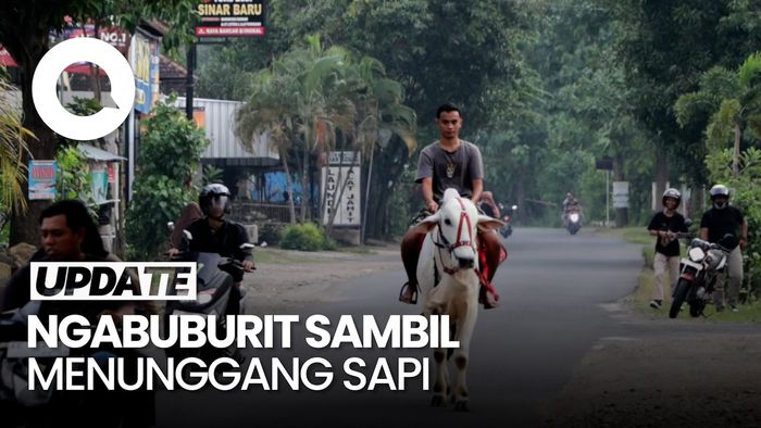 Video Ngabuburit Anti-mainstream ala Pemuda Ponorogo: Nyari Takjil Naik Sapi