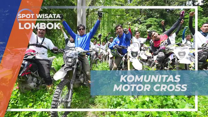 Bercengkrama Bersama Komunitas Motor Cross di Lombok