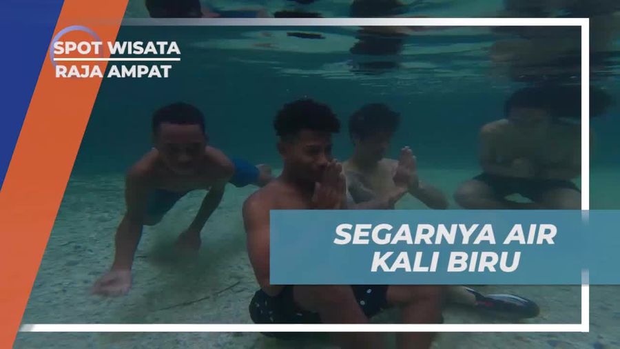 Menjelajahi Keindahan Air Kali Biru, Raja Ampat