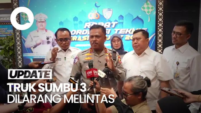 Video Kakorlantas: Kendaraan Sumbu Tiga Dilarang Melintas Selama Operasi Ketupat 2025