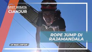 Menggairahkan Perasaan Saat Melompat Rope Jump di Rajamandala, Cianjur