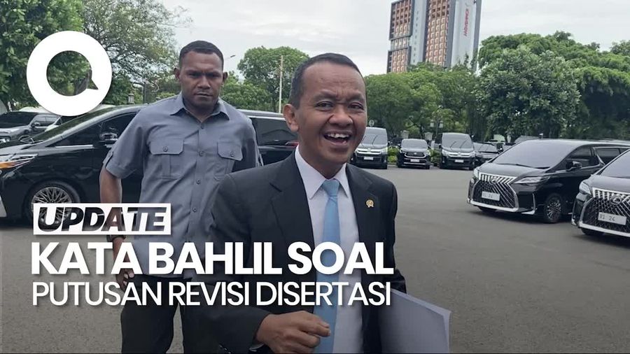 Video Bahlil Akan Ikuti Putusan UI soal Revisi Disertasi: Ya Kita Perbaiki