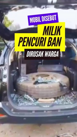 Video: Heboh Mobil Dirusak Warga di Tol Tangerang-Merak, Disebut Milik Pencuri Ban