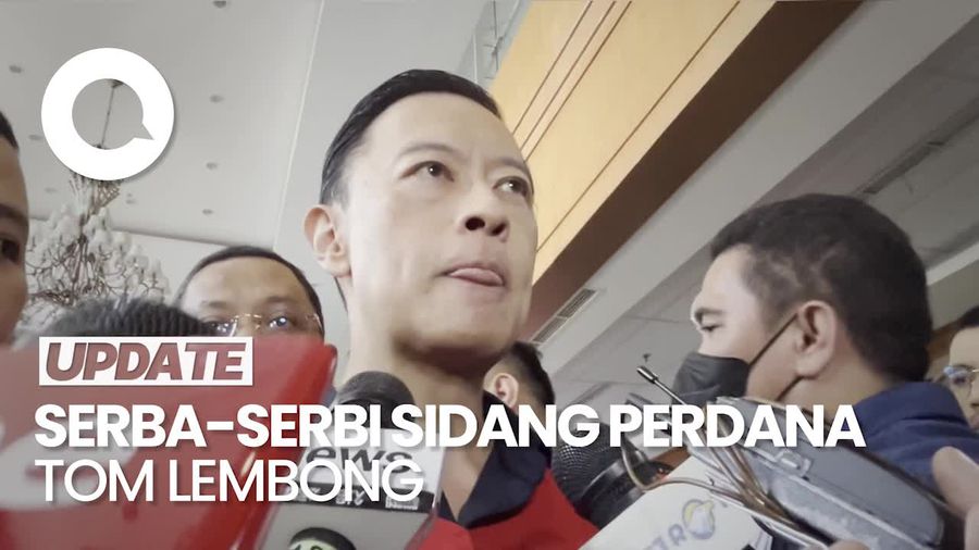 Video Kecewa Tom Lembong Dengar Dakwaan dan Hadirnya Anies di Sidang Perdana