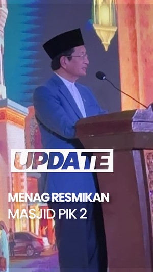 Menag Resmikan Pemancangan Masjid PIK 2