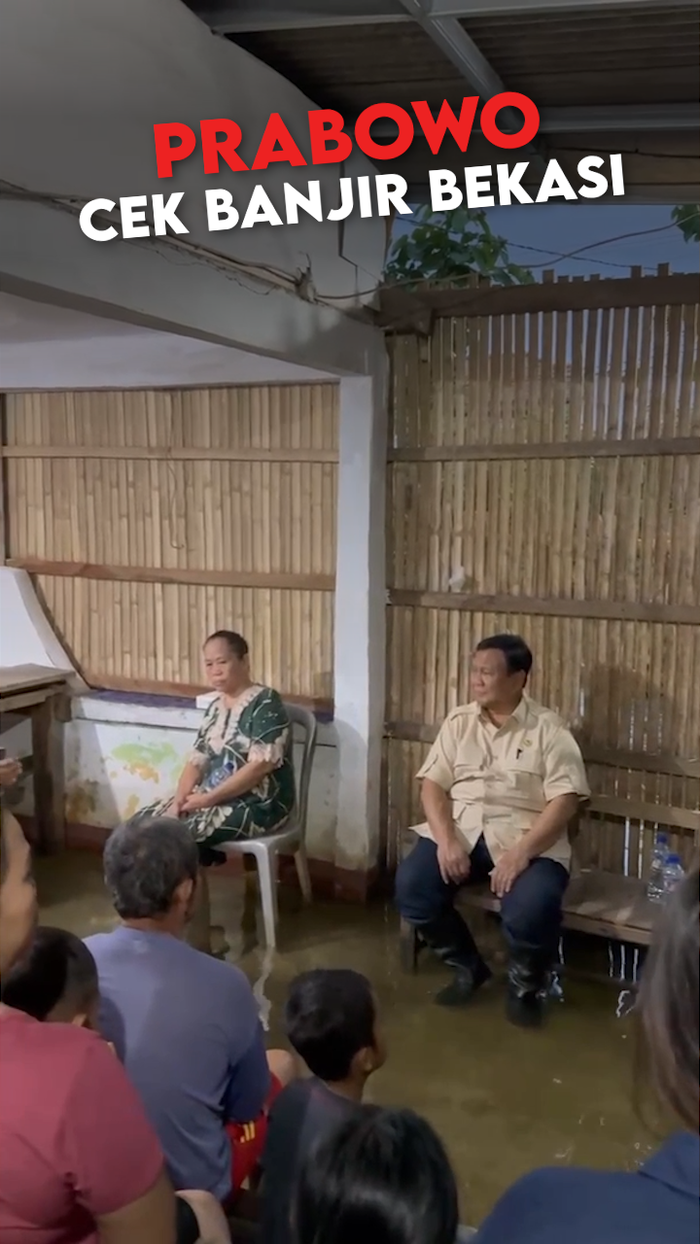 Video: Momen Prabowo Tinjau Banjir Bekasi, Buka Puasa di Rumah Warga