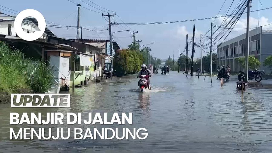 Video: Jalan Menuju Bandung Via Sapan Kebanjiran, Sejumlah Kendaraan Mogok