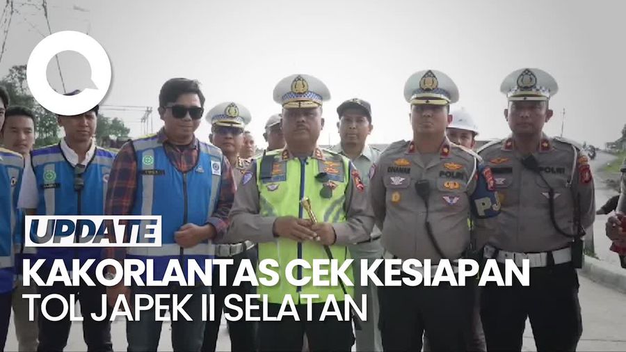 Video: Kakorlantas Cek Tol Fungsional Japek II Selatan untuk Kesiapan Mudik