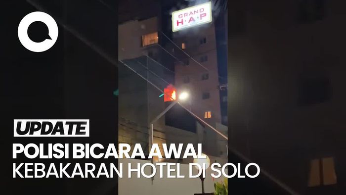 Video: Polisi Bicara soal Awal Mula Kebakaran Hotel Grand Hap Solo