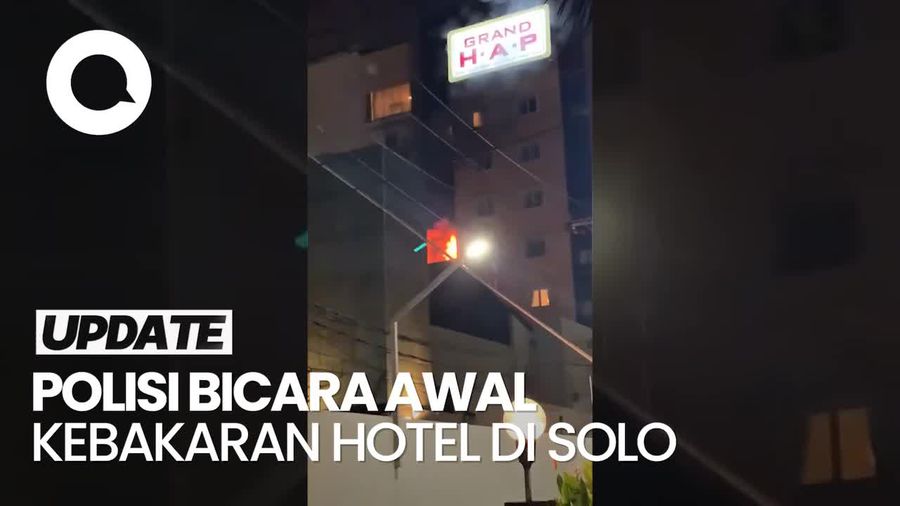 Video: Polisi Bicara soal Awal Mula Kebakaran Hotel Grand Hap Solo