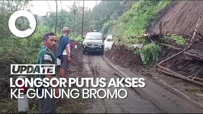 Video: Jalur Wisata ke Gunung Bromo Sempat Terputus Imbas Longsor
