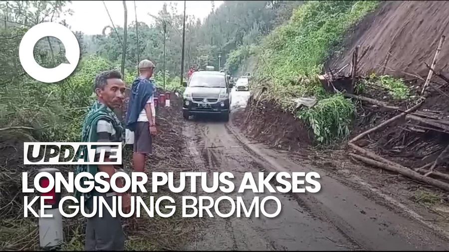 Video: Jalur Wisata ke Gunung Bromo Sempat Terputus Imbas Longsor