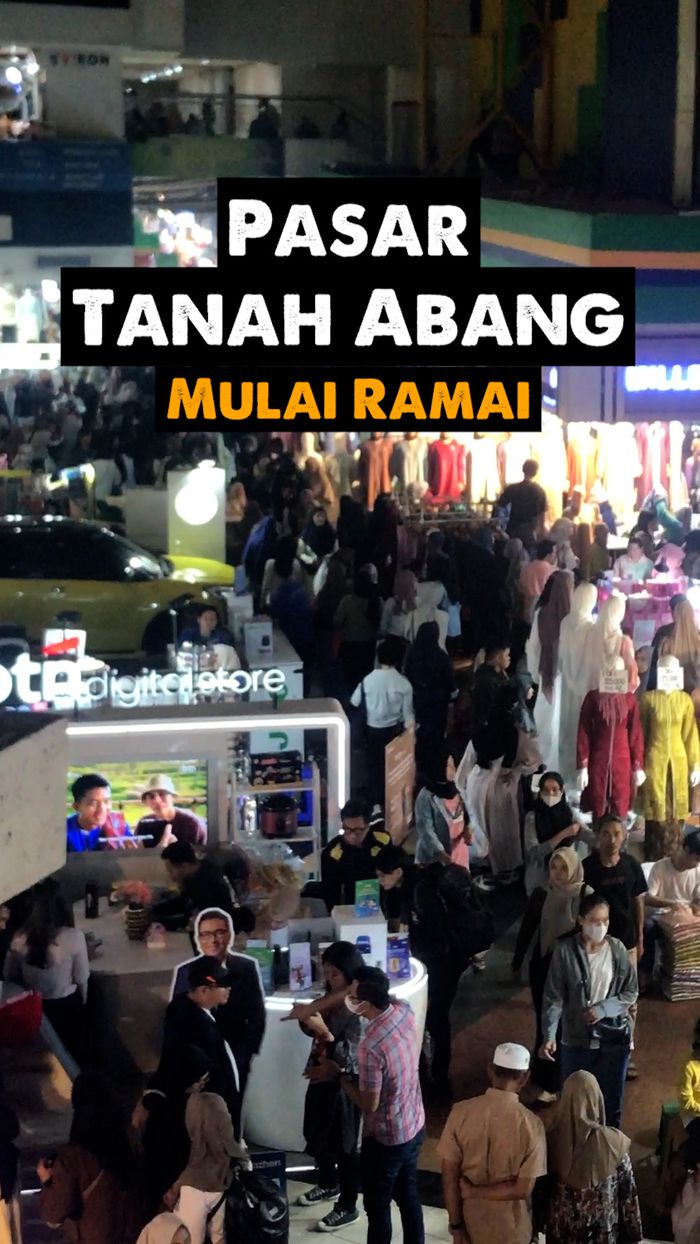 Video: Keramaian Pasar Tanah Abang Setelah Sepekan Ramadan