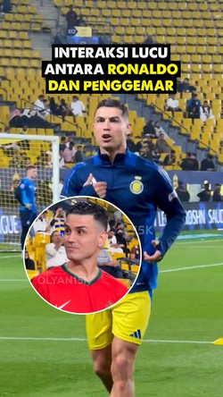 Video: Reaksi Ronaldo saat Bertemu Penggemar yang Mirip dengannya