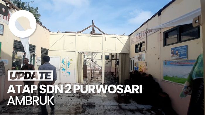 Video: Atap Ruang Kelas SDN 2 Purwosari Ambruk, Belajar Pindah ke UKS