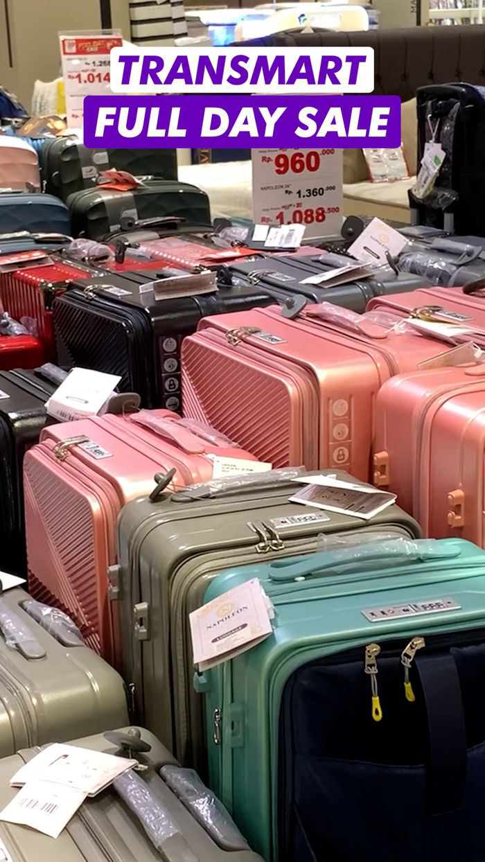 Video: Buat Mudik Lebaran, Aneka Koper Diskon Besar-besaran di Transmart