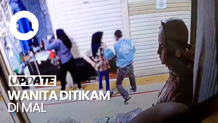 Video CCTV: Detik-detik Wanita Ditikam di Mal Jakpus