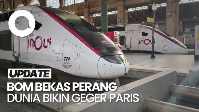  Video: Penemuan Bom Perang Dunia II Bikin Heboh Pengguna Kereta di Paris