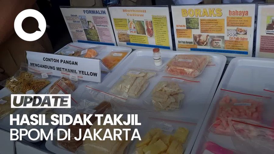 Video Temuan BPOM Saat Sidak Takjil: Makanan Berformalin-Pakai Pewarna Tekstil