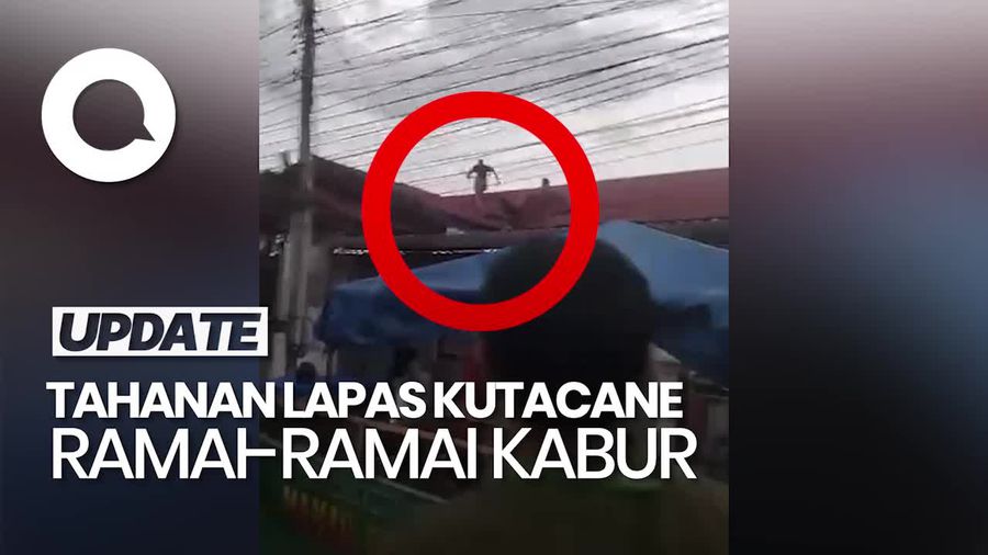Video Tahanan Lapas Kutacane Aceh Berhamburan Kabur