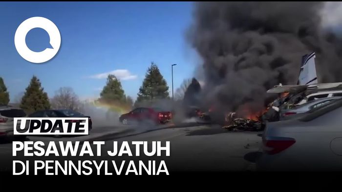 Video: Pesawat Kecil Angkut 5 Penumpang Jatuh di Pennsylvania
