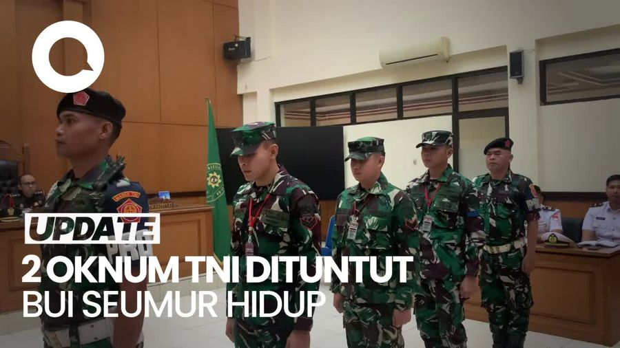 Video: 2 Oknum TNI Penembak Bos Rental Mobil Dituntut Penjara Seumur Hidup