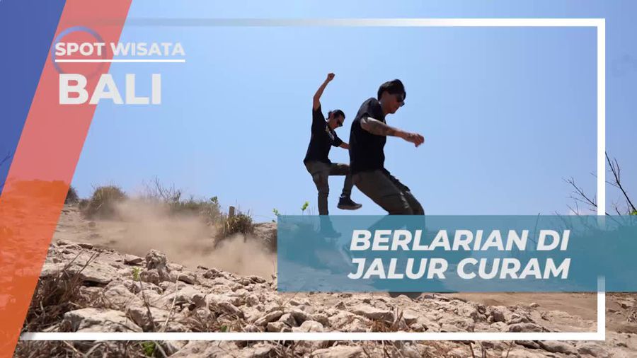 Berlari Menyusuri Jalur Curam Menuju Diamond Beach, Bali