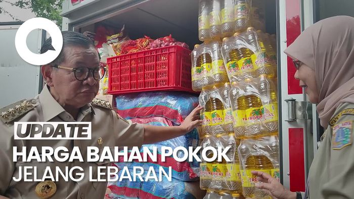 Video: Pramono Cek Bahan Pokok di Pasar Induk Kramat Jati Jelang Lebaran