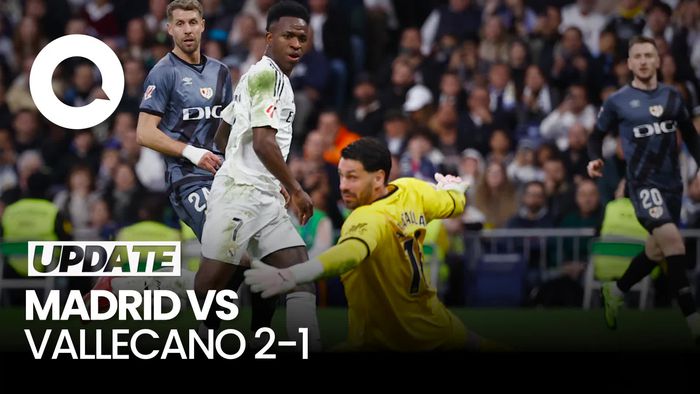 Video: Madrid Menang 2-1 Atas Vallecano, Pepet Barcelona di Puncak Klasemen