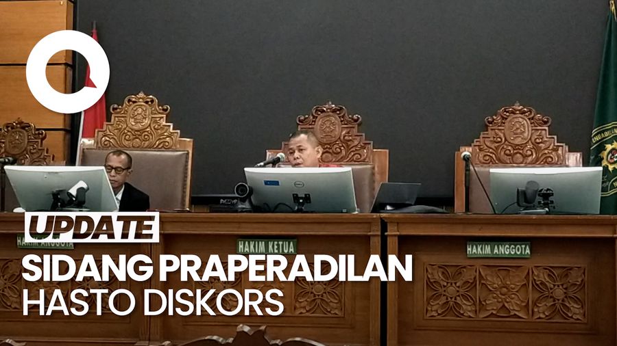 Video: Sidang Diskors, Hakim Tentukan Nasib Praperadilan Hasto Siang Ini
