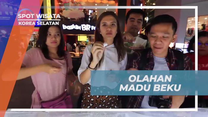 Menggoda Selera dengan Olahan Madu Beku di Myeongdong, Korea Selatan
