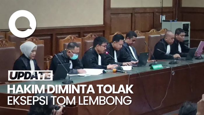 Video: Jaksa Minta Hakim Tolak Eksepsi Tom Lembong di Korupsi Impor Gula