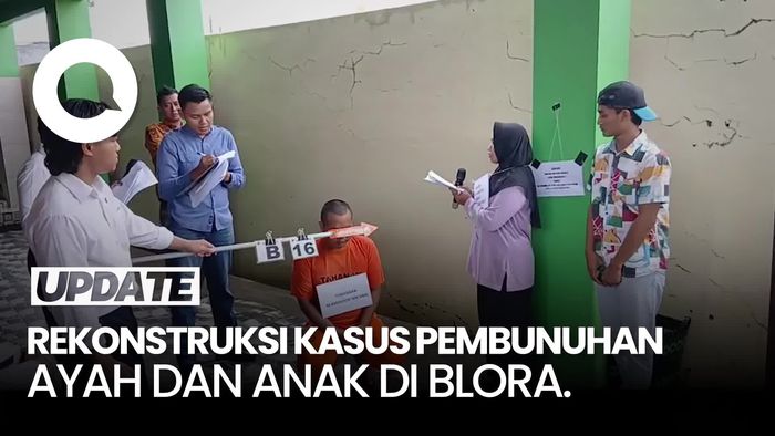 Video: Rekonstruksi Pembunuh Racuni Ayah-Anak di Blora, Peragakan 63 Adegan
