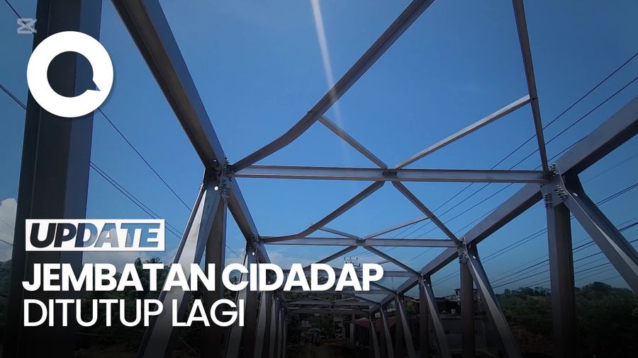 Video: Jembatan Cidadap Ditutup gegara Lengkungan Horor Struktur Besi