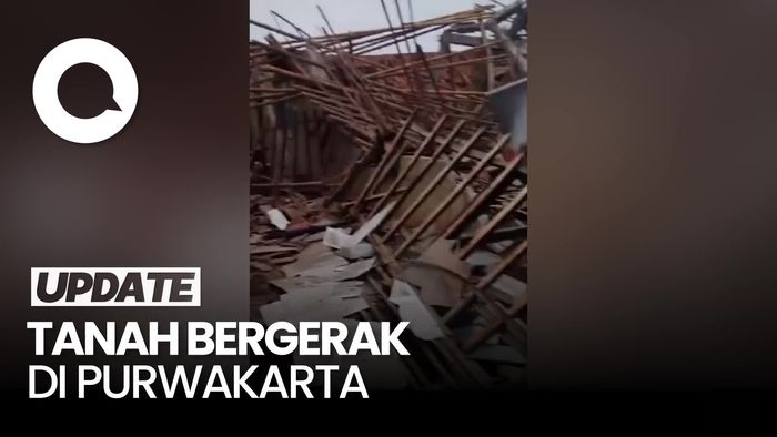 Video: 4 Rumah dan Masjid di Purwakarta Hancur Akibat Tanah Bergerak