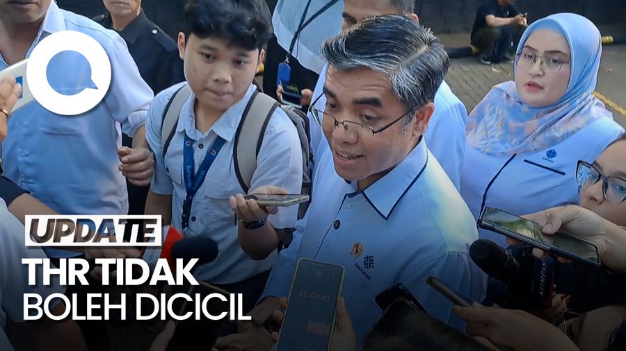 Video Menaker: THR Paling Lambat H-7 Lebaran-Tak Boleh Dicicil