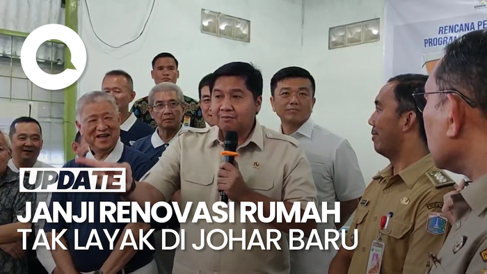 Video: Menteri PKP Janjikan Renovasi 700 Rumah Tak Layak Huni di Johar Baru