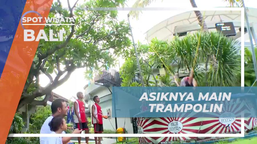 Bersenang-senang di Trampolin yang Aman untuk Keluarga, Bali