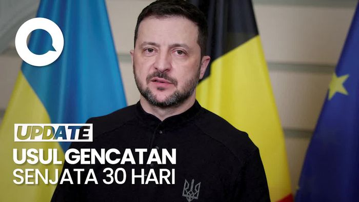 Video: Zelensky Terima Usulan Gencatan Senjata 30 Hari dengan Rusia