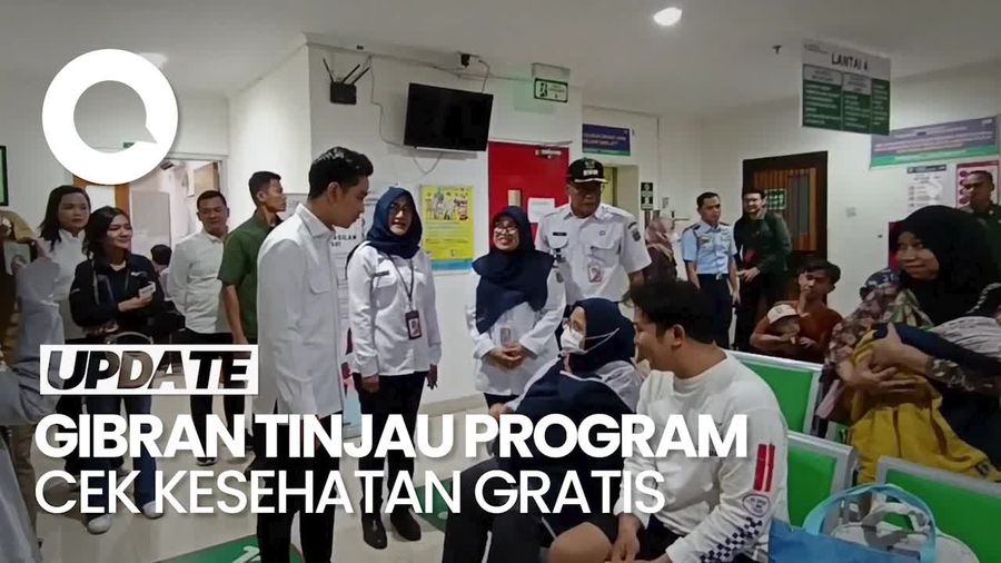 Video: Gibran Tinjau Cek Kesehatan Gratis di Puskesmas Mampang-Pancoran