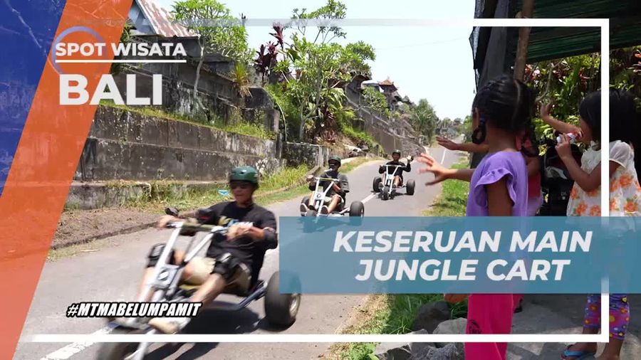 Nikmati Keseruan Bermain Jungle Cart Bersama Selebriti di Bali
