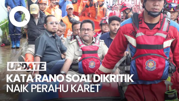 Video: Rano Karno Buka Suara soal Dikritik Naik Perahu Karet Pantau Banjir