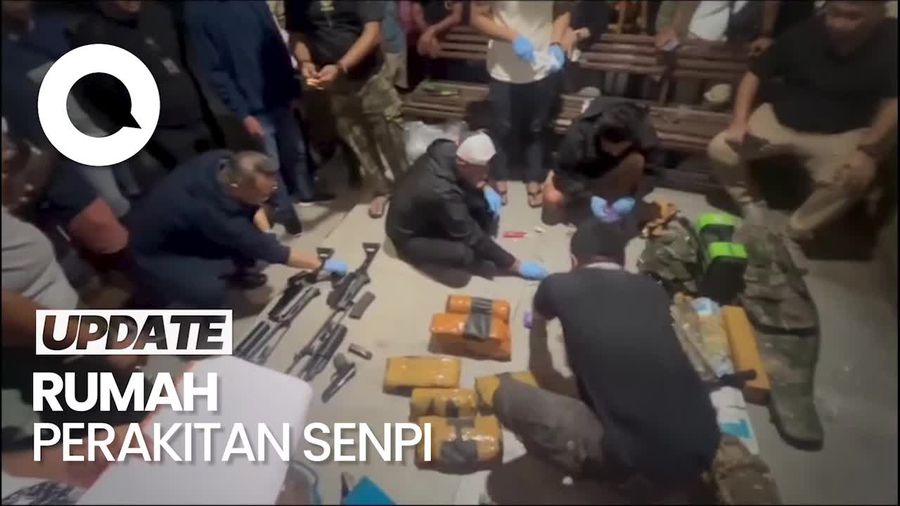 Video: Polisi Gerebek Rumah Perakitan Senjata di Bojonegoro